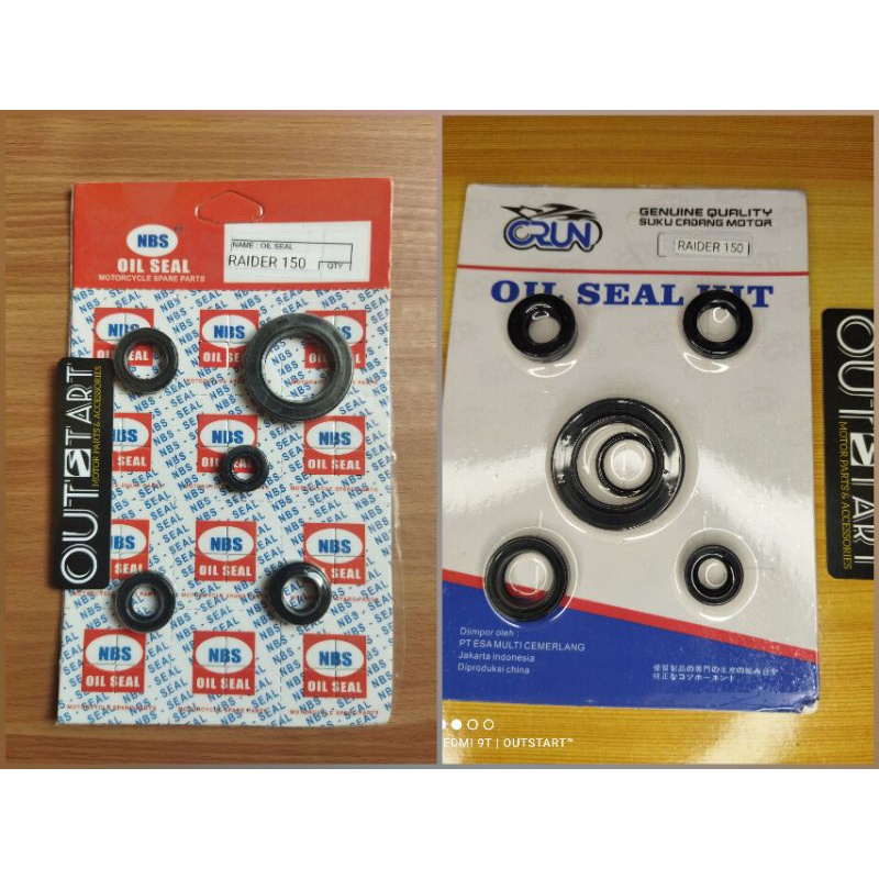 Oil Seal Kit SET) Raider 150 CarbType / Engine Crank Oil Seal