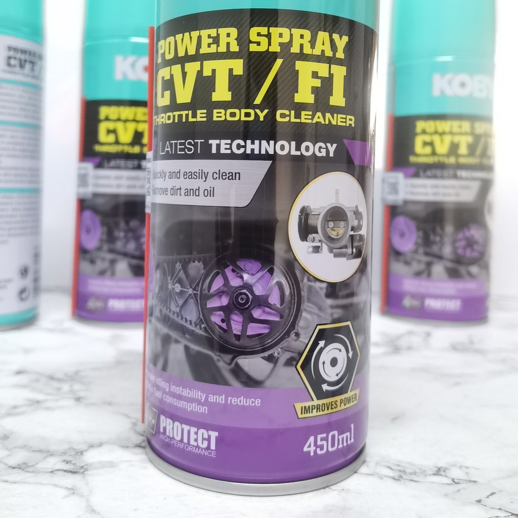 KOBY POWER SPRAY CVT/FI THROTTLE BODY CLEANER 450ml | Shopee Philippines
