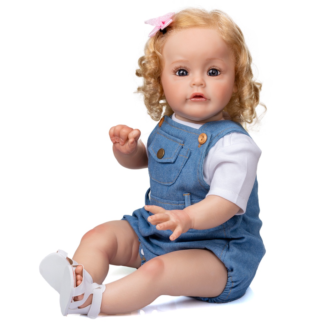 60cm reborn toddler Older Children Simulation Baby Doll soft body
