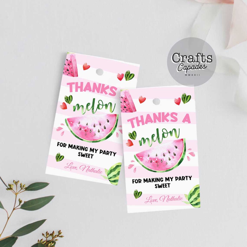 32 Pcs Birthday Gift Tags   Sweet Melon   Personalized Gift Tags   Gift 