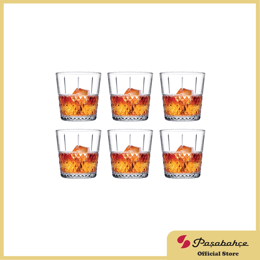Pasabahce Highness Rock Glass 402cc 13 1/2oz, Set of 6 (520084 6s ...