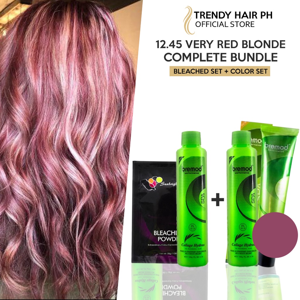 Original Bremod 12.45 Very Red Blonde COMPLETE BUNDLE / Bleaching Set ...