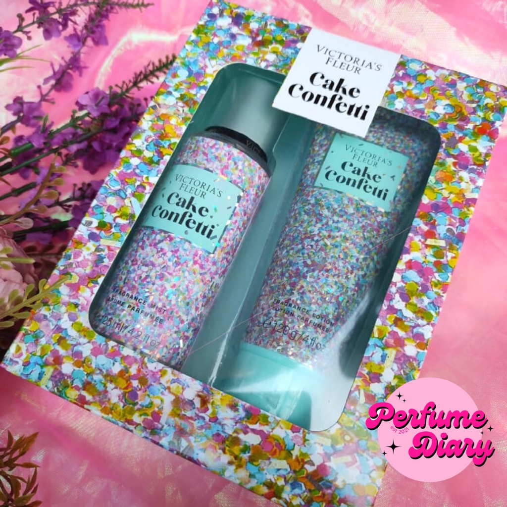Mini Victoria's Secret Set CAKE CONFETTI 125ml MIST AND 120g LOTION
