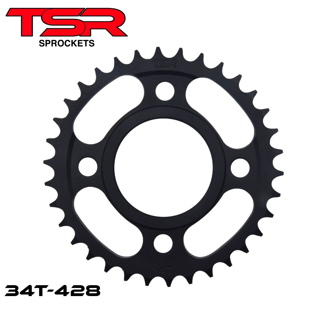 Tmx 125 deals stock sprocket size