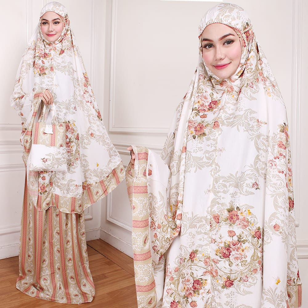 Nadira adult prayer robe, Muslim women's prayer equipment, dahlia ...