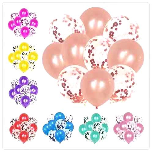 10 Pcs 12 Inch Confetti Balloons set for Birthday Party Decorations ...
