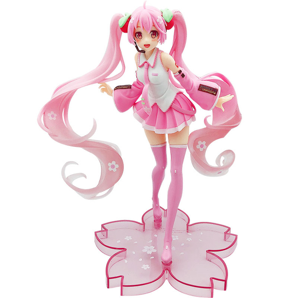 Hatsune Miku 20cm Doll Gift Collection Model Anime Topper Decor Sakura ...