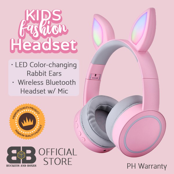 Cute Wireless Bunny Headphone BT35 Good Quality Headphones with