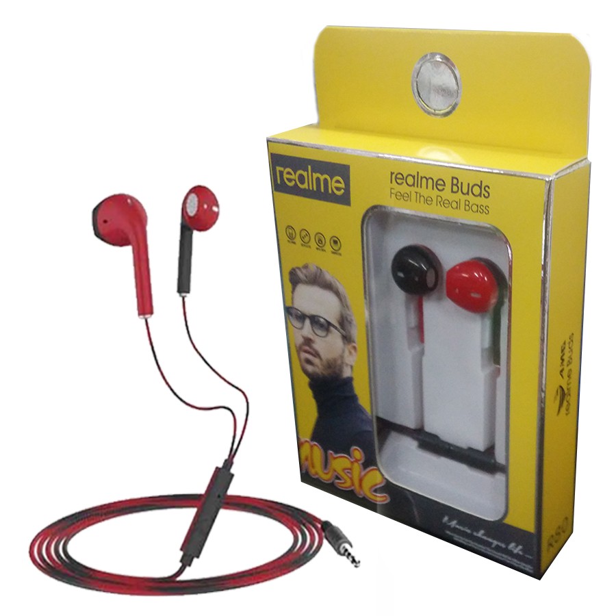 Realme Original Handsfree Handsfree Headphones Handsfree Handfree / Ea