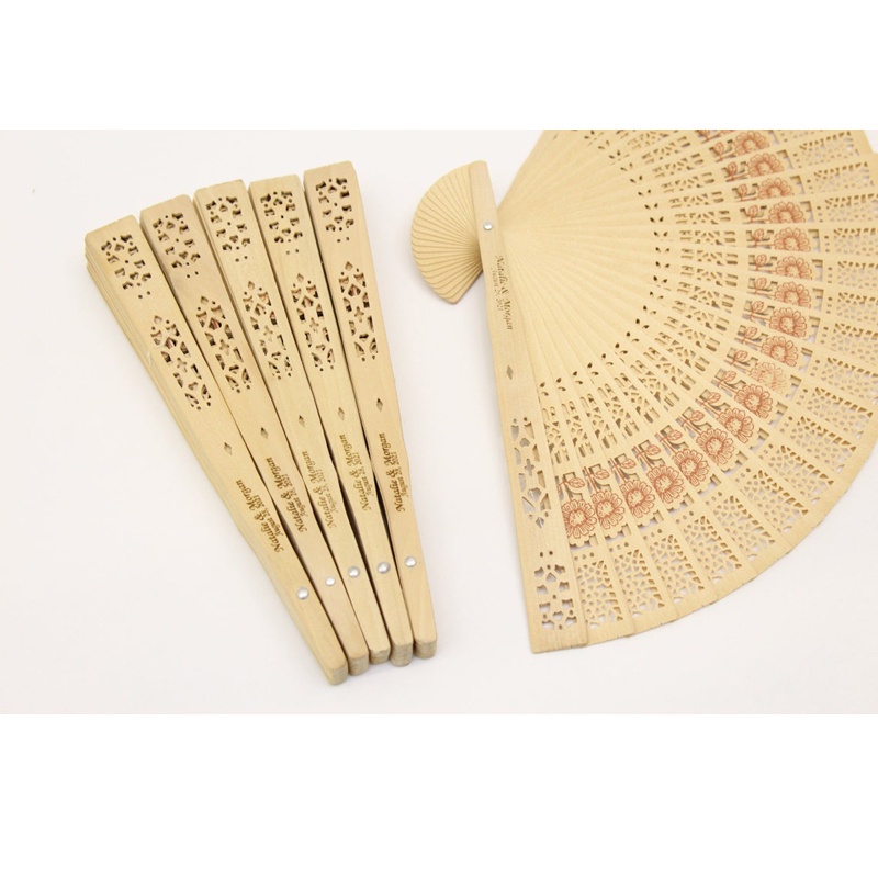 [Gifts] 60pcs Wedding Guests Gifts Custom Fans for Weddings