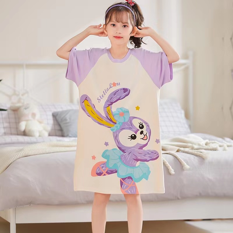 Korean design Kids Sleepwear Cute Printed Daily Fashion Baby Girl