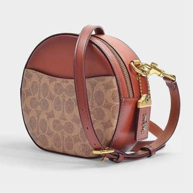 Round on sale coach bag