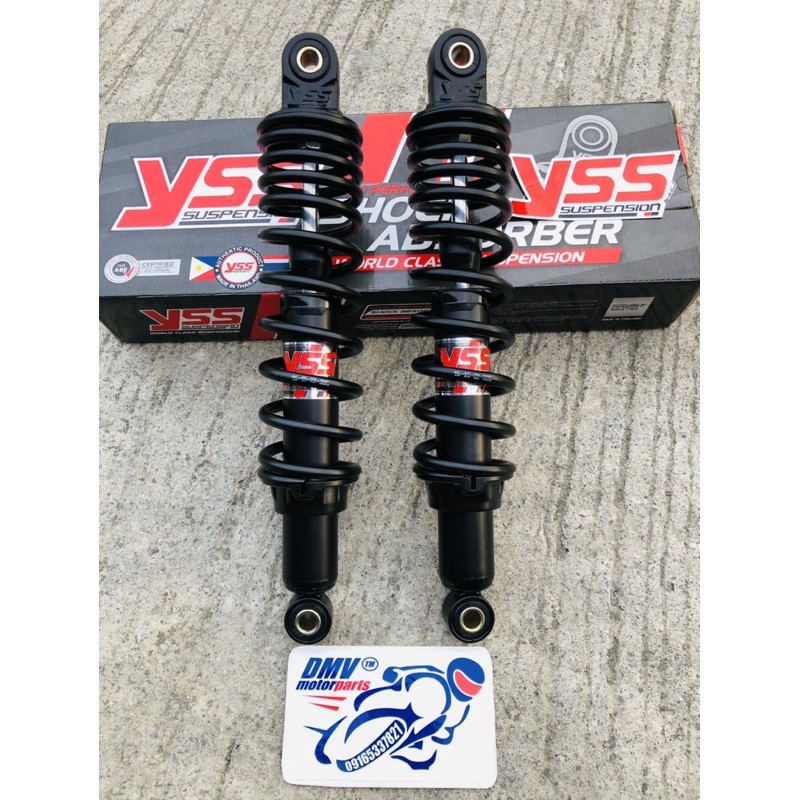 Yss Top Plus Dual Rear Shock 320mm (Black) for WAVE / XRM | Shopee ...