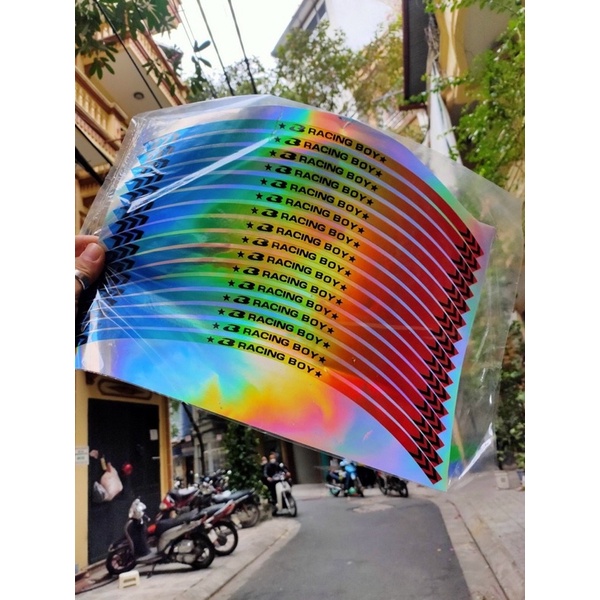 Very beautiful 7-color motorcycle rim stickers (1 set of stickers for 2 ...
