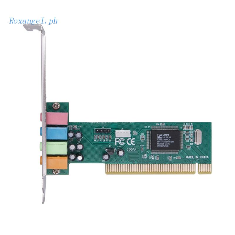 ROX PCIE Sound Card 4.1 Desktop Computer Built-in PCI-E 8738 Stereo ...