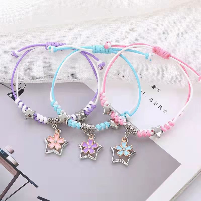 3pcs Luminous Lucky Charm Handmade Moon Flower Couple Friendship ...