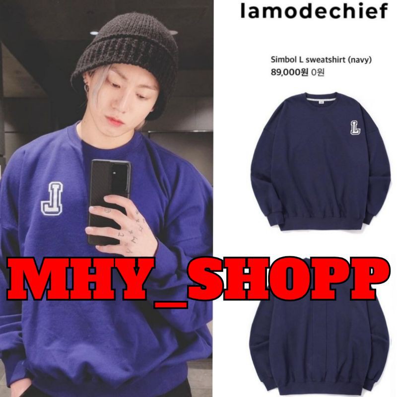 Lamodechief L Sweatshirt cheapest as worn by Jungkook!