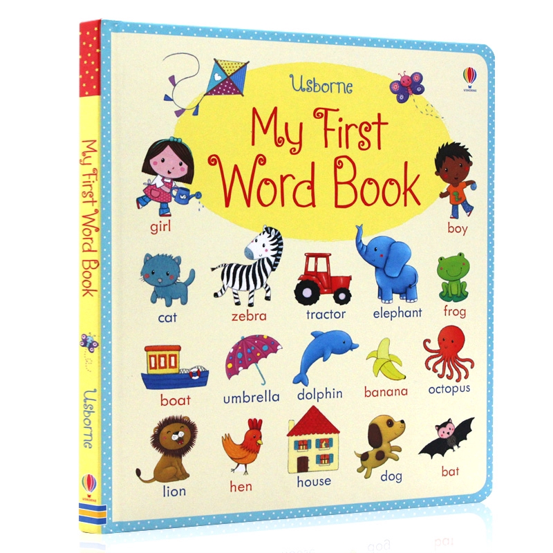 Usborne English Picture Board Book My First Word Book Dictionary For