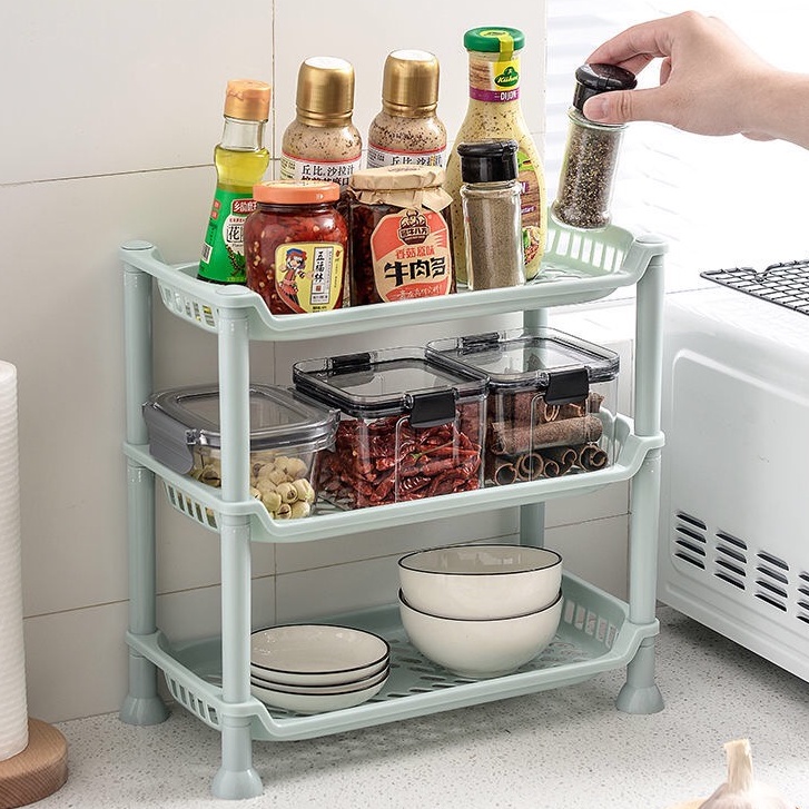 M&A PHC 3Tier Bathroom and Kitchen Storage Rack/Highquality Plastic