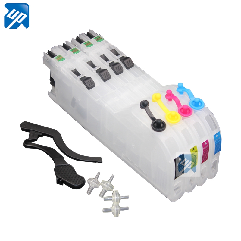 4pcs LC563 long refillable ink cartridge for brother MFC-J2310 J2510 ...
