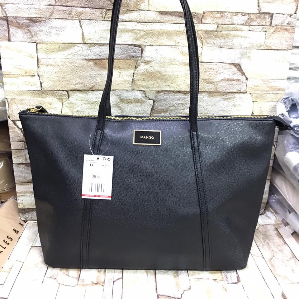 Mango zip 2025 tote bag