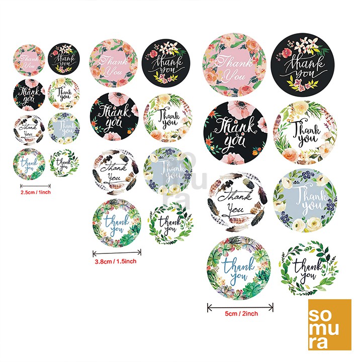 Thank you Appreciation Label Sticker 2 INCHES 500 PCS./Roll (SSC550 ...