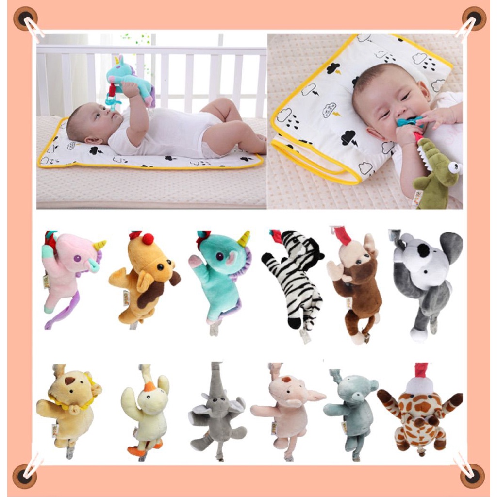 Newborn Baby Pacifier Plush Toy Pacifier Toy Cute Cartoon Animals Plush