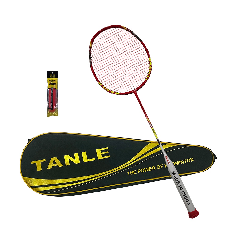TANLE 52g Ultra Light 10U Max 30lbs Black Badminton Racket 100 Full