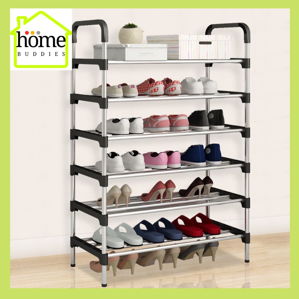 6Layer shoe rack/ Tier Colored Stainless Steel Stackable Shoes ...
