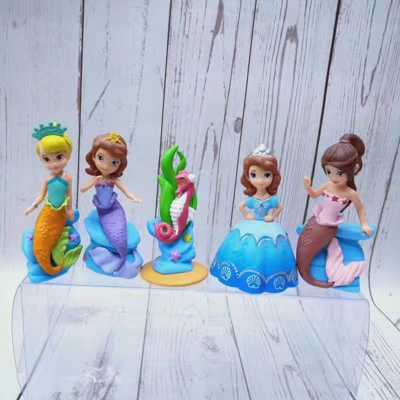 Disney Princess Sofia The First Set of 5 Collectible Figure Cake Topper ...