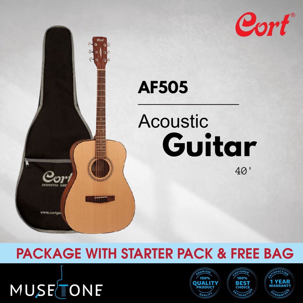 Cort AF505 OP Concert Size Acoustic Guitar 40