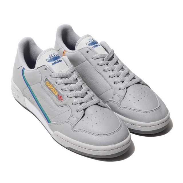 Adidas continental best sale 80 grey two