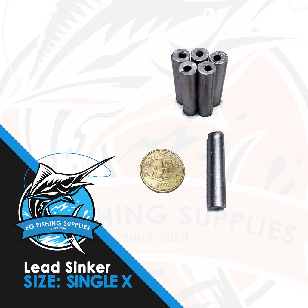 Lead sinker - Single X (Fishing weight) | Shopee Philippines