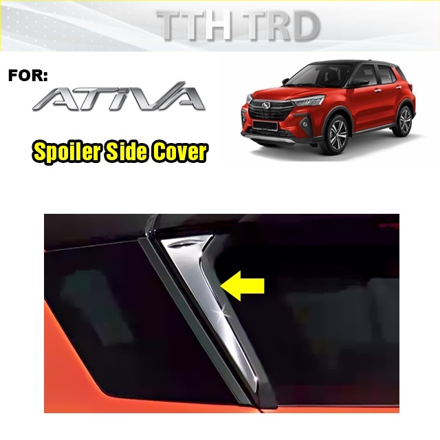 HC CARGO Perodua Ativa rear spoiler chrome garnish accessories exterior ...