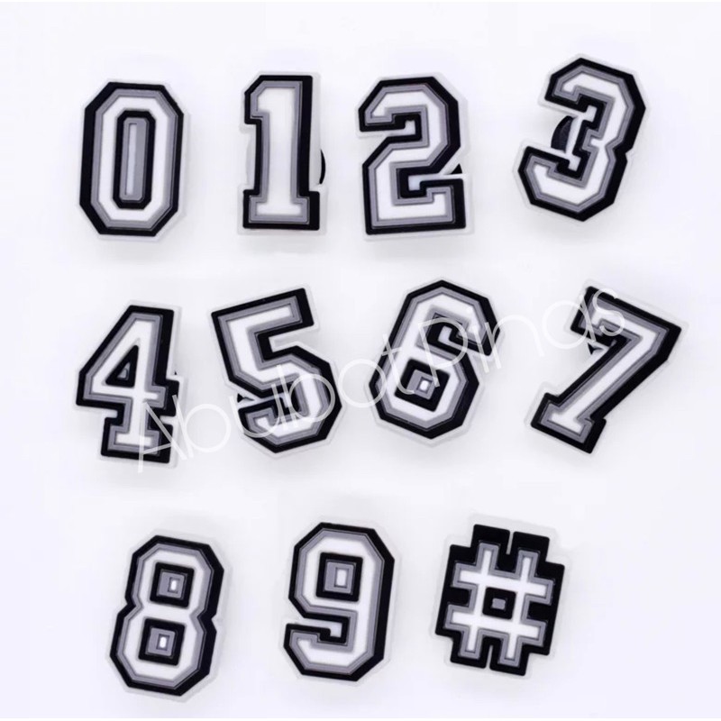 Jibbitz Numbers (high quality) Shopee Philippines