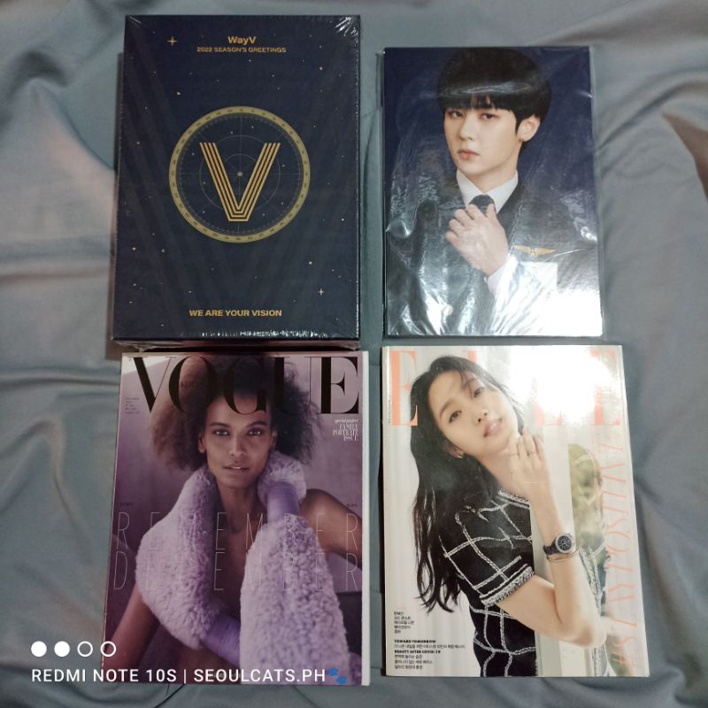 WAYV SEASON GREETING A4 POSTERS VOGUE ELLE MAGAZINE KUN TEN WINWIN