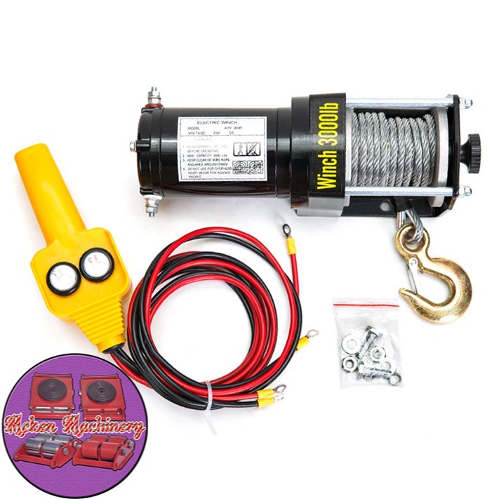 Heavy Duty Off Road Pprtable Electric Car Winch 30 By 10 Cm | Shopee ...