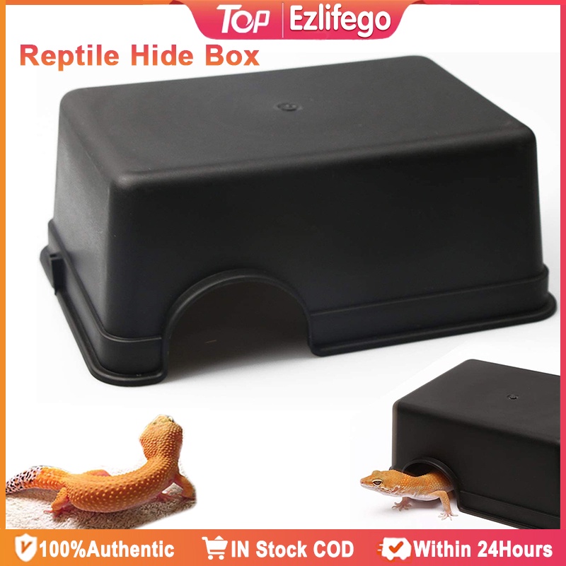 Large Reptile Hide Box Habitats Caves Hiding, For Snake Gecko Lizard