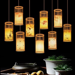 Bamboo deals chandelier diy