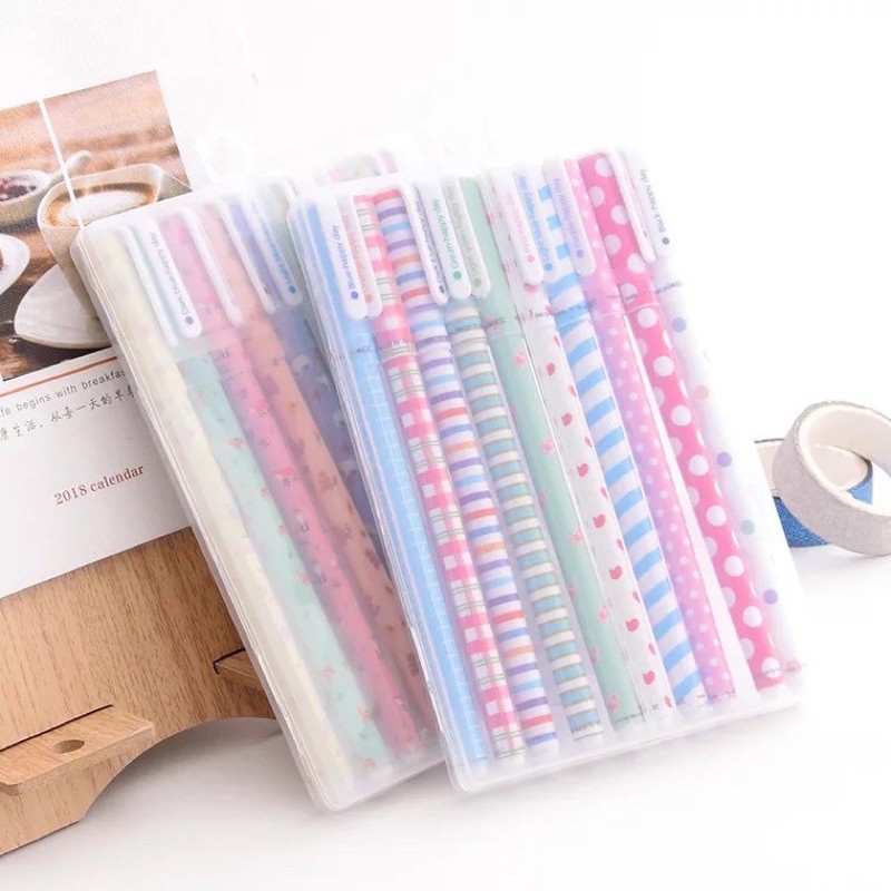 10 Different Color pen Set with Case | Shopee Philippines