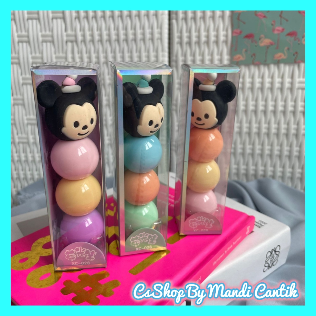 STABILO Ready Cute Stacking Highlighter Mickey Mouse Character Cute ...