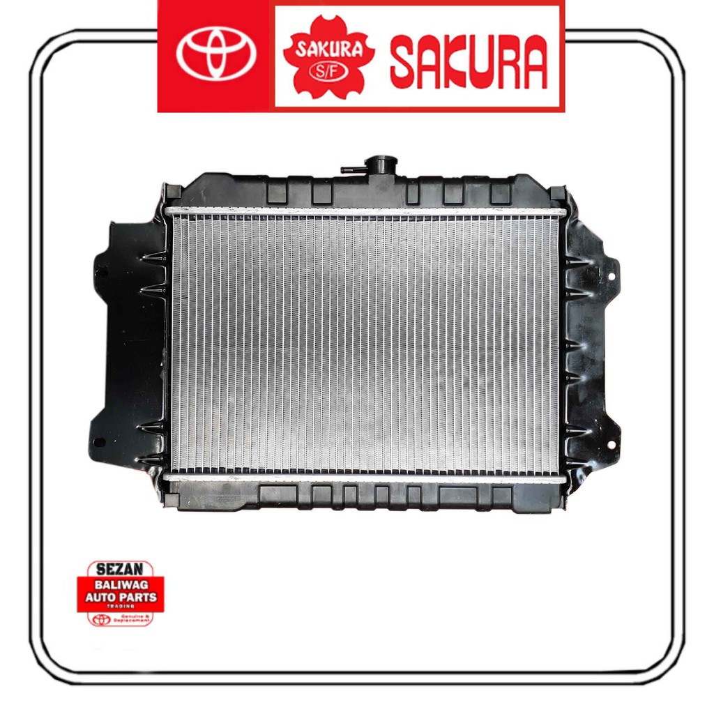SAKURA RADIATOR TOYOTA TAMARAW FX 1991 MANUAL TRANSMISSION 3461-1086 ...