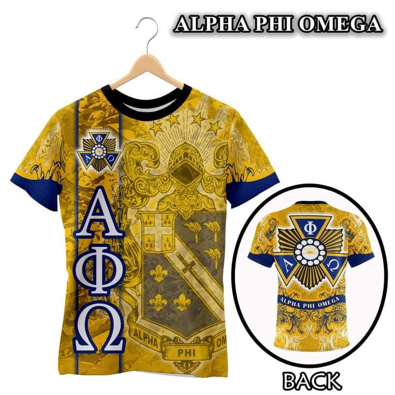ALPHA PHI OMEGA T-shirt Full Sublimation Shopee Philippines