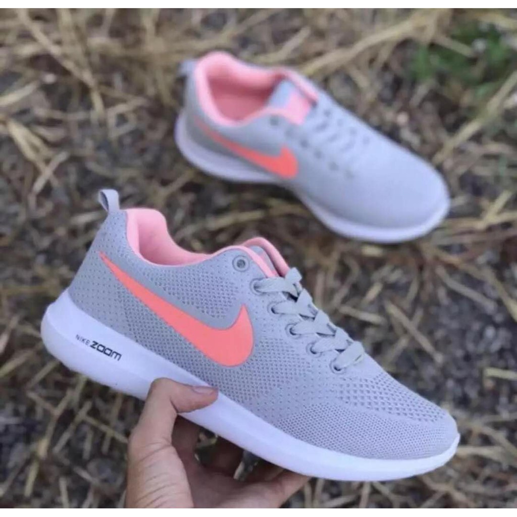 NIKE ZOOM Running Shoes (Gray Pink) For Shoes And Men Shoes Szie | Shopee Philippines