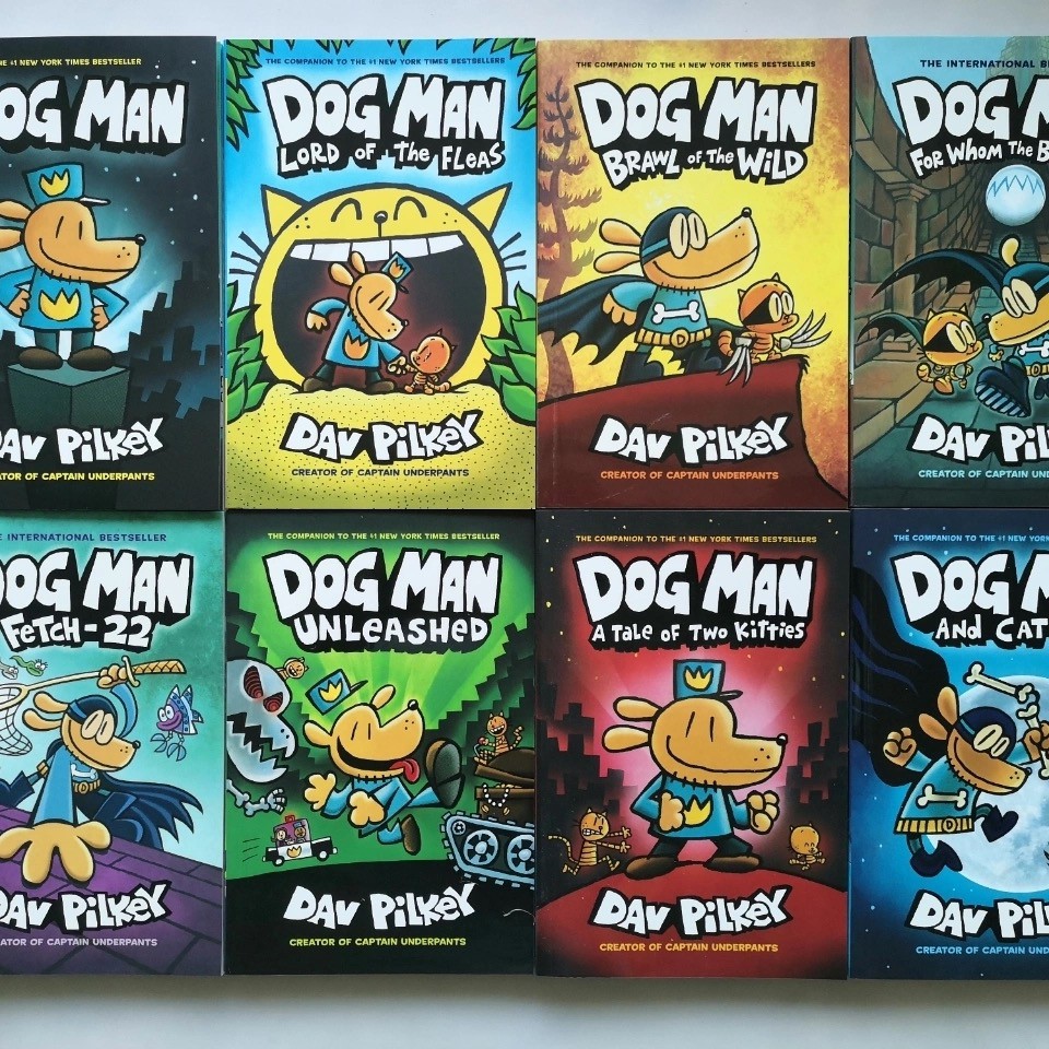 Dog man comic book softcover Books set by Dav Pilkey children books story books for kids 115