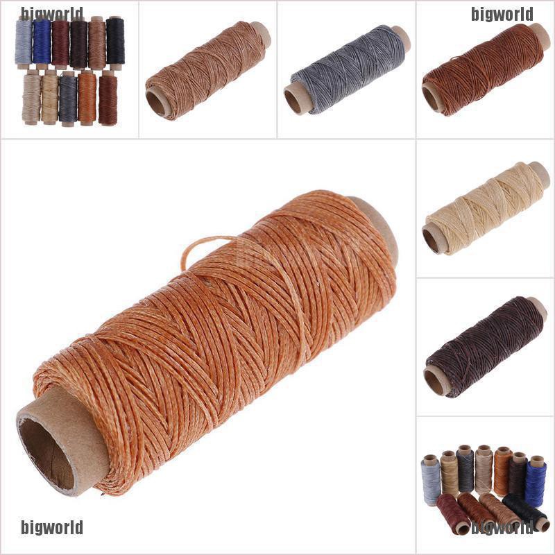 50m/Roll Leather Sewing Flat Waxed Thread Wax String Hand