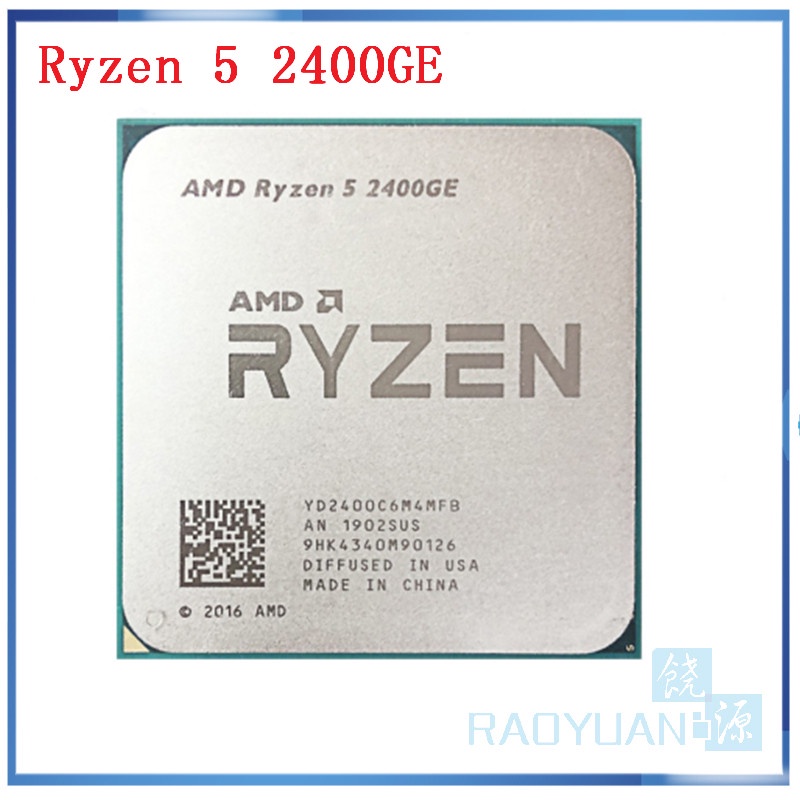 AMD Ryzen 5 2400GE R5 2400GE R5 Pro 2400GE 3.2 GHz Quad Core Eight