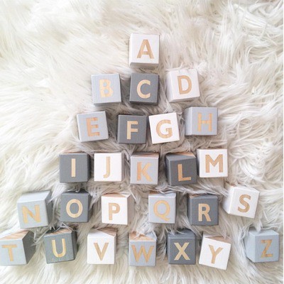 Mini Wooden Letter Set - Natural