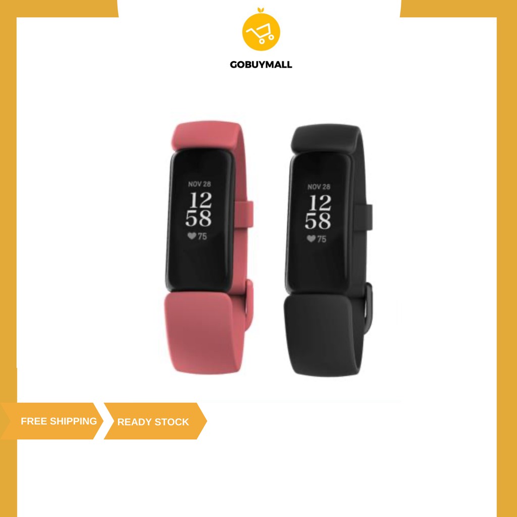 Fitbit Inspire 2 Fitness Smartwatch, Black/Desert Rose FB418BKCR