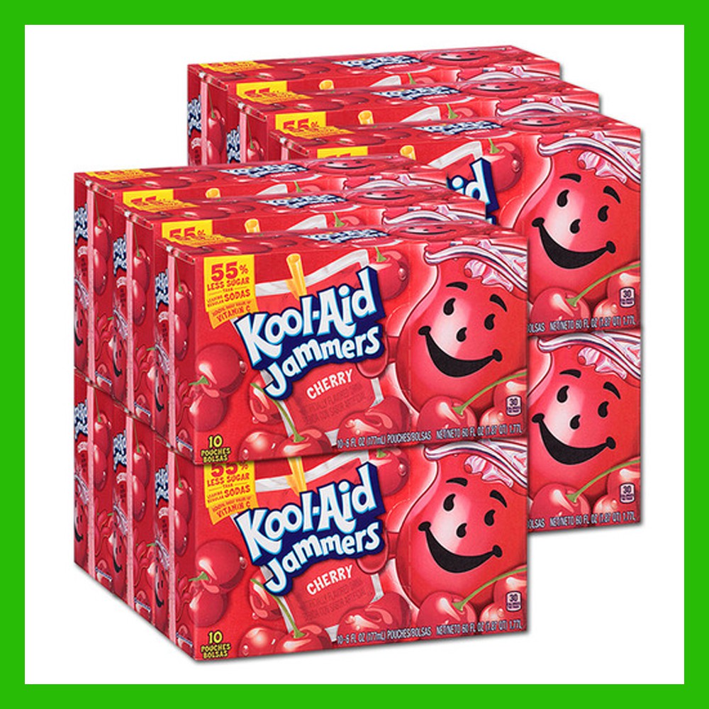 Kraft Foods Kool Aid Jammers Cherry 12 Pack (10's per box) Shopee
